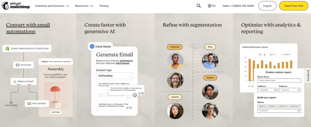 Mailchimp email marketing platform